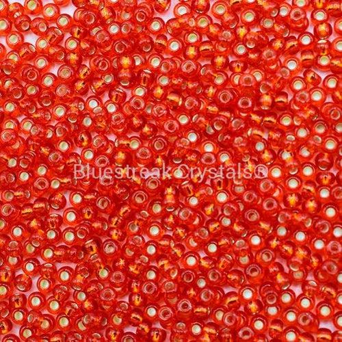 Preciosa Seed Beads Rocaille Transparent Light Red S/L-Preciosa Seed Beads-6/0 - 20g-Bluestreak Crystals