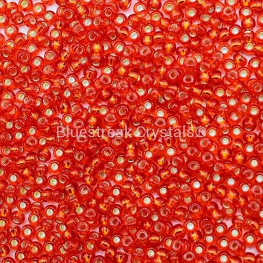 Preciosa Seed Beads Rocaille Transparent Light Red S/L - Bluestreak Crystals