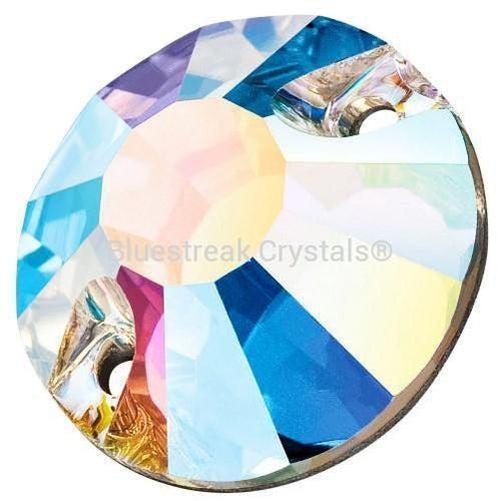 Preciosa Sew On Crystals Chaton Rose VIVA Crystal AB-Preciosa Sew On Crystals-8mm - Pack of 4-Bluestreak Crystals