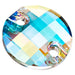 Preciosa Sew On Crystals Chessboard Circle Crystal AB - Bluestreak Crystals