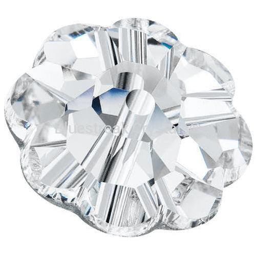 Preciosa Sew On Crystals Flower Crystal UNFOILED-Preciosa Sew On Crystals-6mm - Pack of 20-Bluestreak Crystals