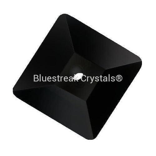 Preciosa Sew On Crystals Loch Square (301) Jet UNFOILED-Preciosa Sew On Crystals-6mm - Pack of 10-Bluestreak Crystals