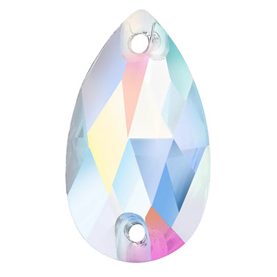 Preciosa Sew On Crystals Pear Crystal AB - Bluestreak Crystals