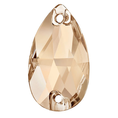 Preciosa Sew On Crystals Pear Crystal Honey - Bluestreak Crystals