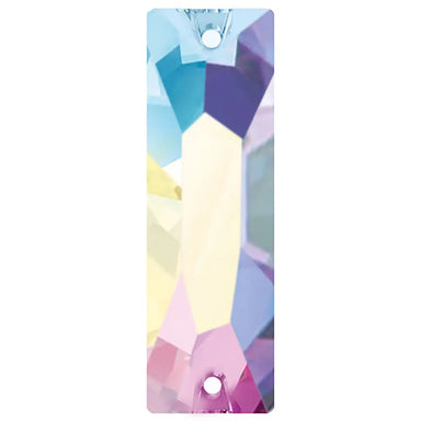 Preciosa Sew On Crystals Slim Baguette Crystal AB - Bluestreak Crystals