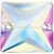 Preciosa Sew On Crystals Square Crystal AB-Preciosa Sew On Crystals-16mm - Pack of 2-Bluestreak Crystals