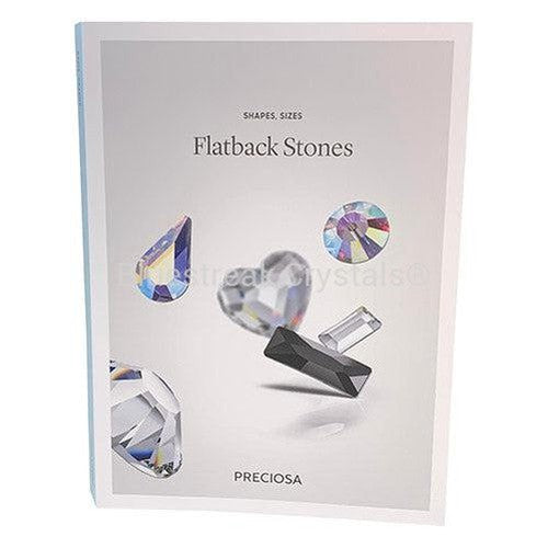 Preciosa Shapes and Sizes Chart of Preciosa Flatback Crystals-Preciosa Colour Charts-Bluestreak Crystals