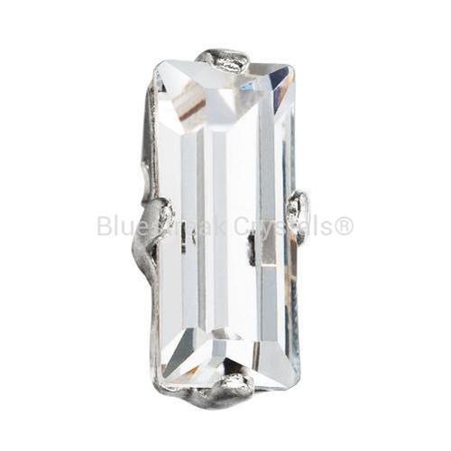 Preciosa Single Stone Setting Baguette in Silver-Preciosa Metal Trimmings-Bluestreak Crystals