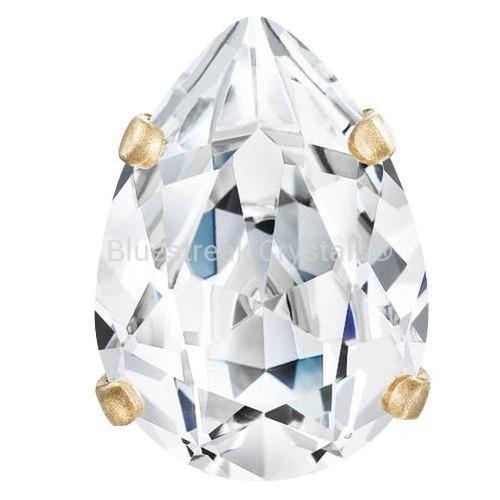 Preciosa Single Stone Setting Baroque Pear in Gold-Preciosa Metal Trimmings-Bluestreak Crystals