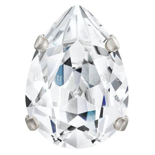 Preciosa Single Stone Setting Baroque Pear in Silver-Preciosa Metal Trimmings-Bluestreak Crystals