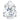 Preciosa Single Stone Setting Baroque Pear in Silver - Bluestreak Crystals