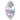 Preciosa Single Stone Setting Navette in Silver - Bluestreak Crystals