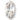 Preciosa Single Stone Setting Navette in Silver - Bluestreak Crystals