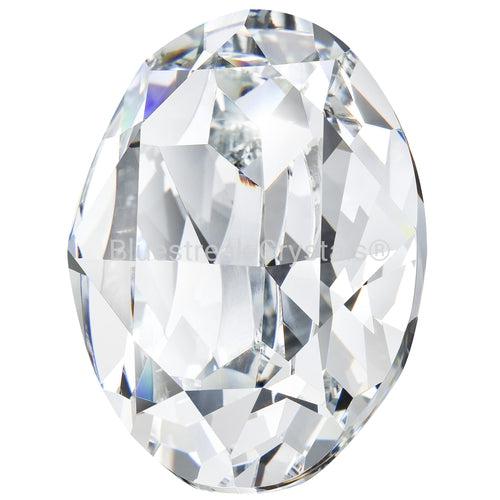 Preciosa Single Stone Setting Oval in Silver-Preciosa Metal Trimmings-Crystal-6x4mm - Pack of 4-Bluestreak Crystals