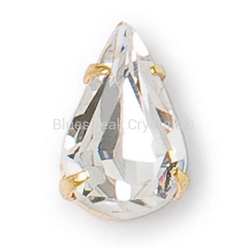 Preciosa Single Stone Setting Pear in Gold-Preciosa Metal Trimmings-Bluestreak Crystals