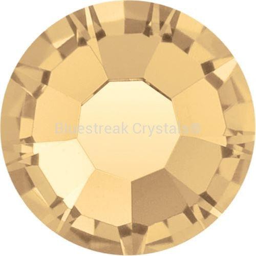 Preciosa Single Stone Setting Round Flat Back Chaton Rose in Silver-Preciosa Metal Trimmings-Light Colorado Topaz-SS16 - Pack of 40-Bluestreak Crystals