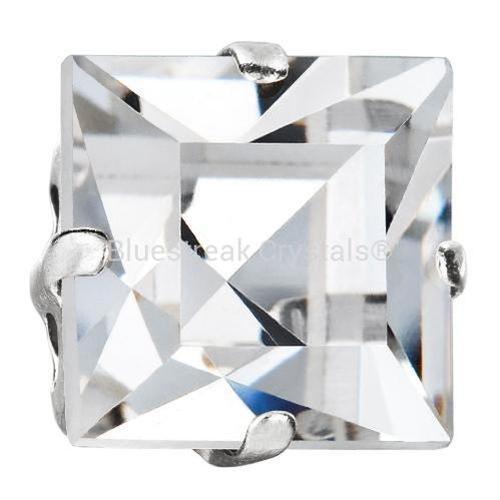 Preciosa Single Stone Setting Square in Silver-Preciosa Metal Trimmings-Bluestreak Crystals