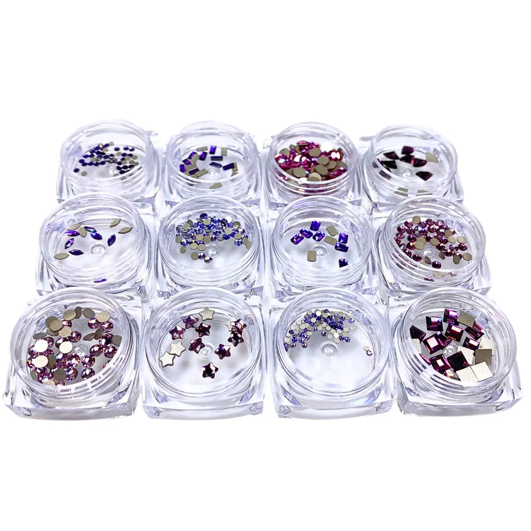 Serinity Flat Back Crystals Non Hotfix Supreme Mix Purples