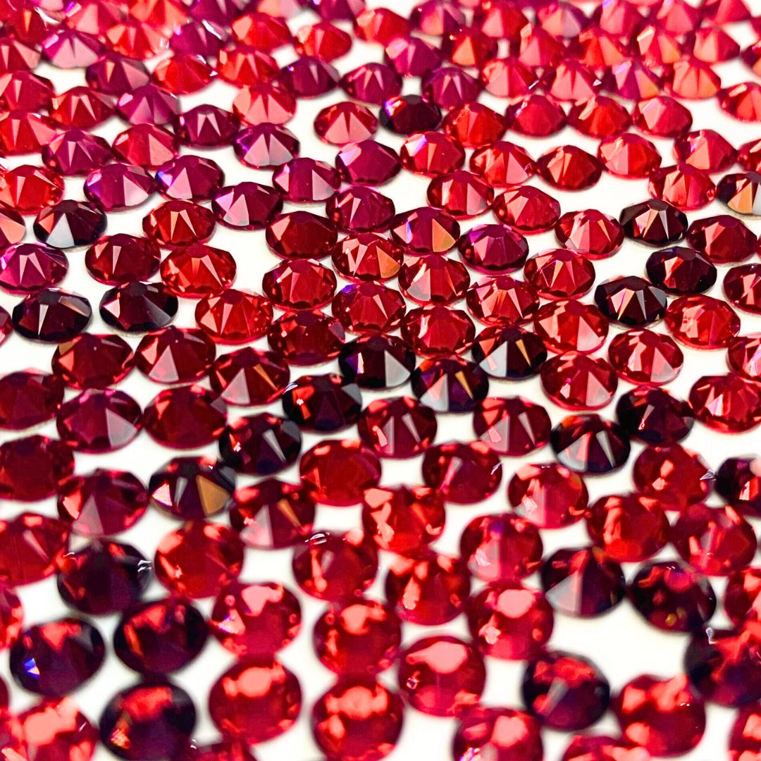 Serinity Flat Back Crystals Non Hotfix Red Collection