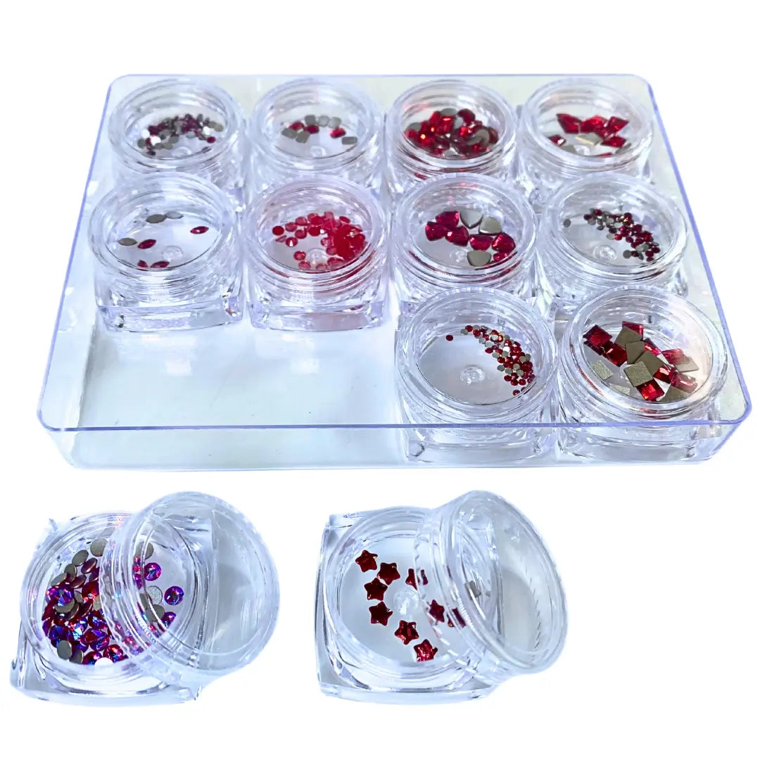 Serinity Flat Back Crystals Non Hotfix Supreme Mix Reds