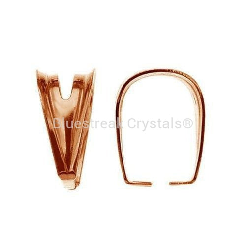 Rose Gold Plated (18k) Open Arch Bail-Findings For Jewellery-9mm - Pack of 1-Bluestreak Crystals