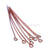 Rose Gold Plated Eyepins-Findings For Jewellery-2 inch - Pack of 50-Bluestreak Crystals