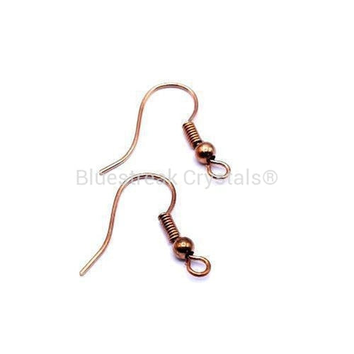 Rose Gold Plated Fish Hook Ear Wires