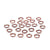 Rose Gold Plated Open Round Jump Rings-Findings For Jewellery-4mm (0.7mm) - Pack of 100-Bluestreak Crystals