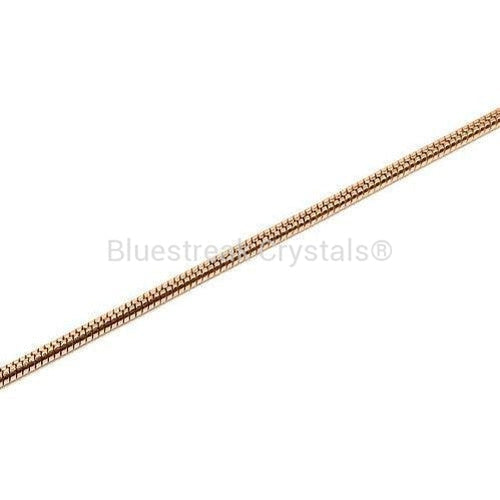 Rose Gold Plated Snake Chains-Findings For Jewellery-Bluestreak Crystals