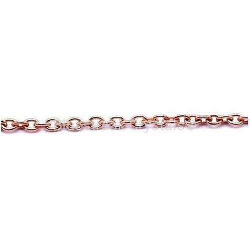 Rose Gold Plated Trace Chains-Findings For Jewellery-Bluestreak Crystals