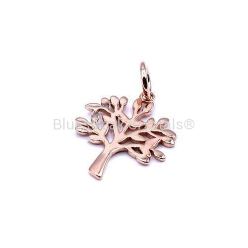 Rose Gold Plated Tree of Life Charm-Findings For Jewellery-17mm - Pack of 1-Bluestreak Crystals