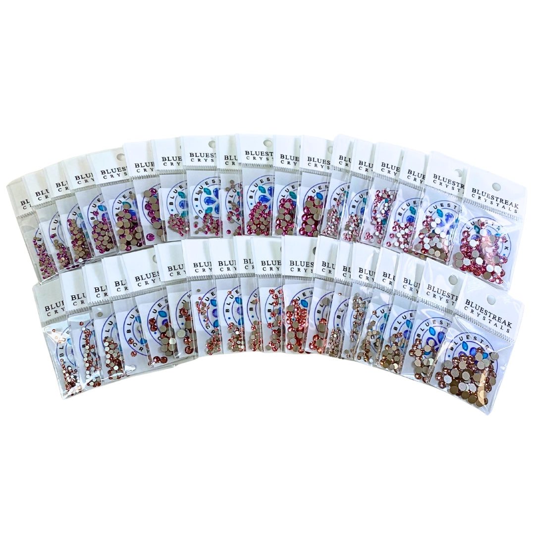 Serinity Flat Back Crystals Non Hotfix Rose Collection