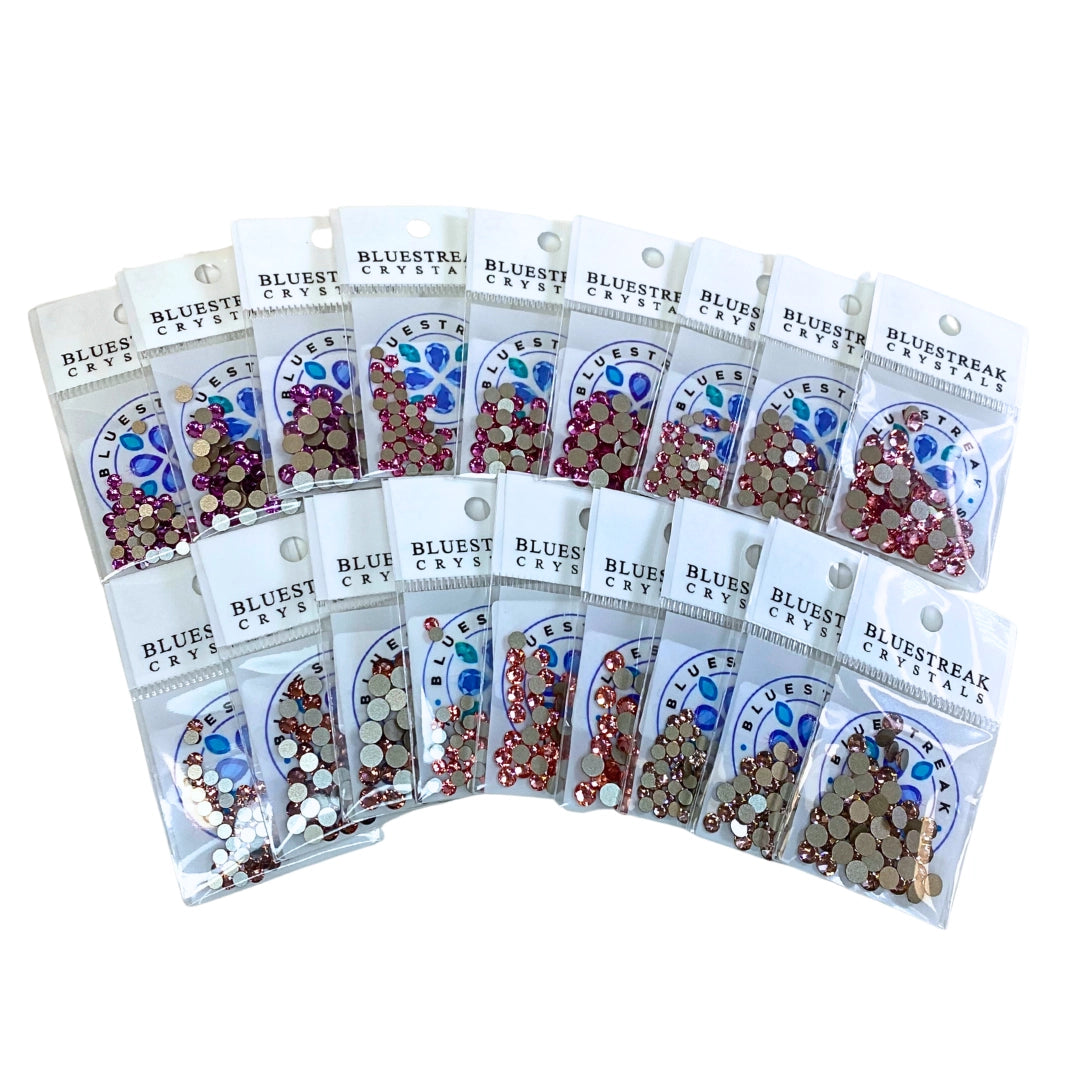 Serinity Flat Back Crystals Non Hotfix Rose Collection