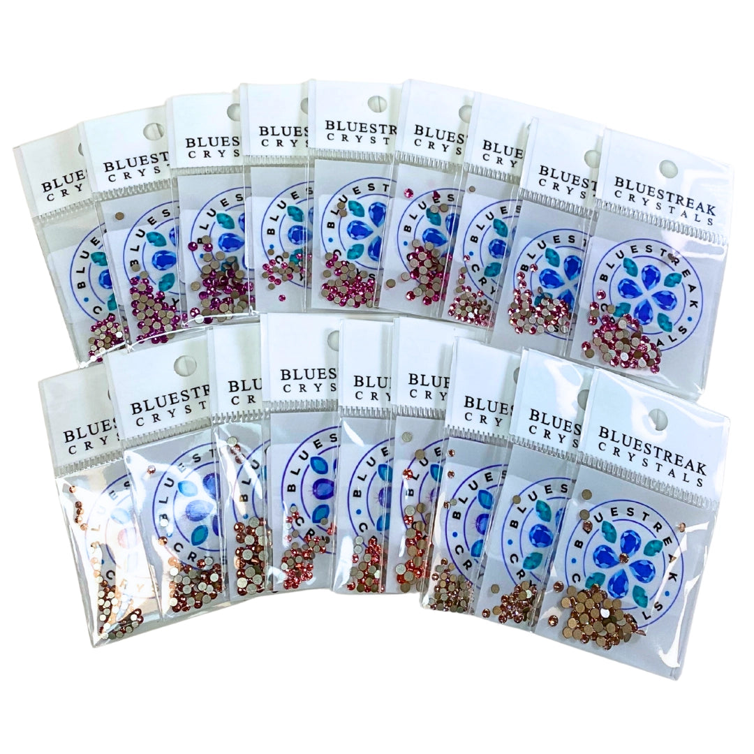 Serinity Flat Back Crystals Non Hotfix Rose Collection