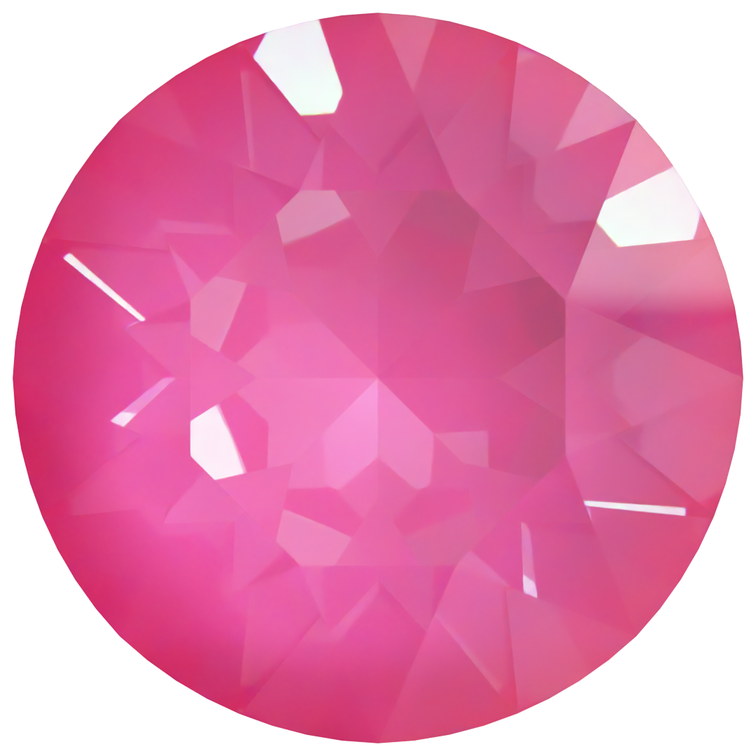 Serinity Chatons Round Stones (1028 & 1088) Crystal Electric Pink Ignite UNFOILED - Bluestreak Crystals