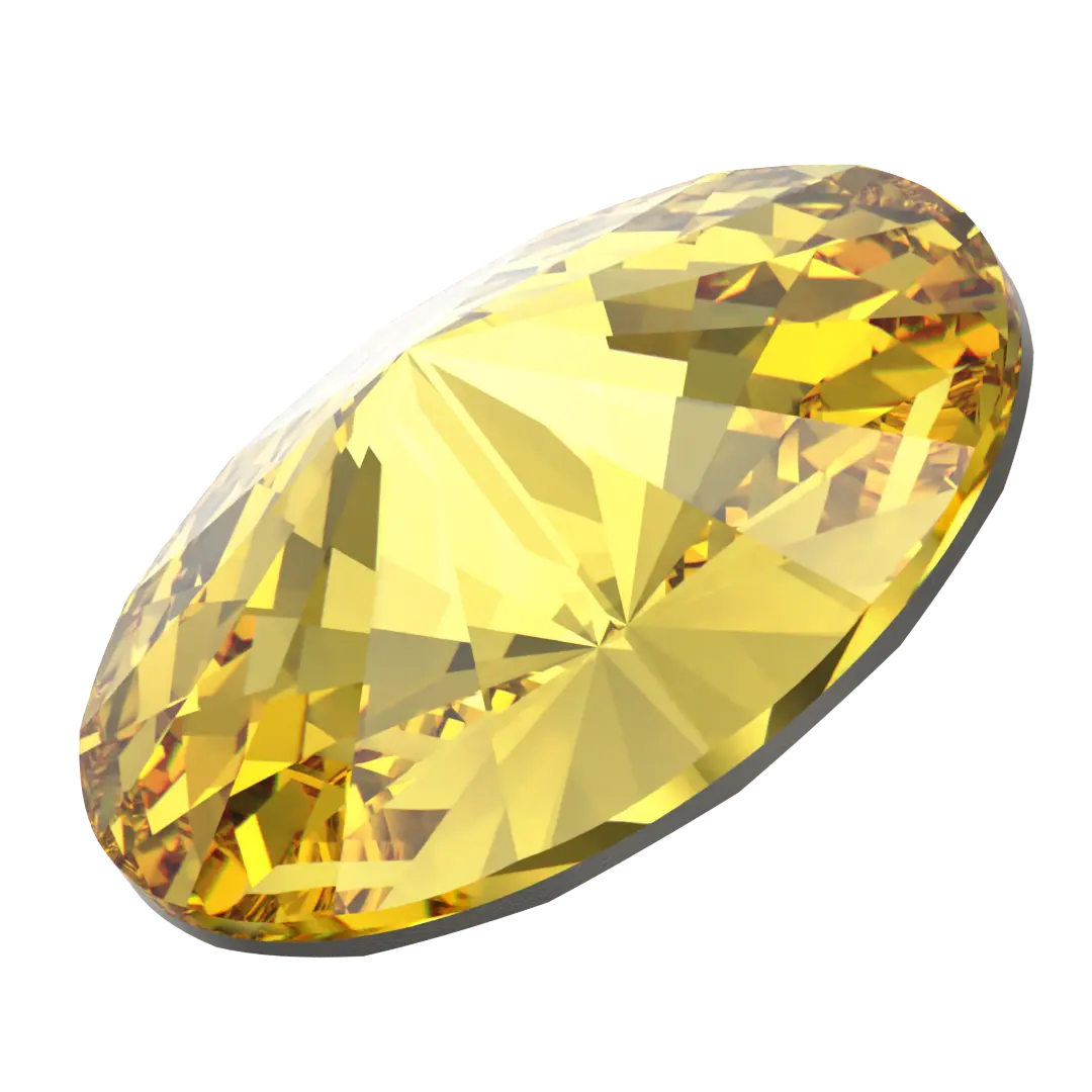 Serinity Chatons Round Stones Rivoli (1122) Light Topaz - Bluestreak Crystals