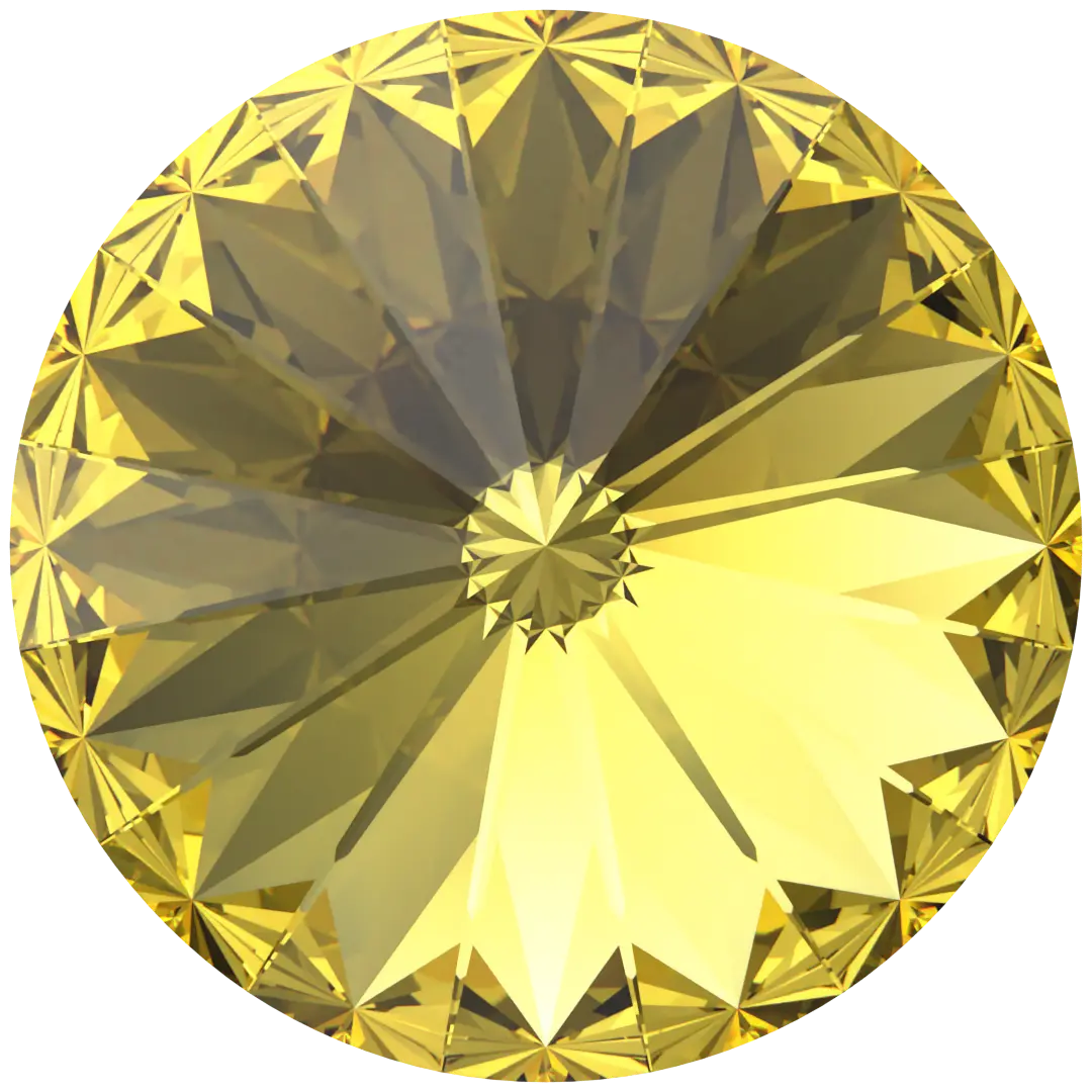 Serinity Chatons Round Stones Rivoli (1122) Light Topaz - Bluestreak Crystals