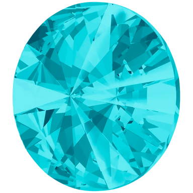 Serinity Chatons Round Stones Rivoli (1122) Light Turquoise - Bluestreak Crystals