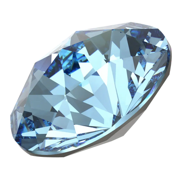 Swarovski Chatons Round Stones Rose Cut (1401) Aquamarine - Bluestreak Crystals