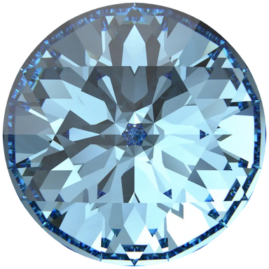 Swarovski Chatons Round Stones Rose Cut (1401) Aquamarine - Bluestreak Crystals
