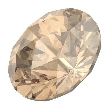 Serinity Chatons Round Stones Rose Cut (1401) Crystal Golden Shadow - Bluestreak Crystals