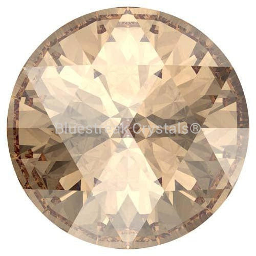 Serinity Chatons Round Stones Rose Cut (1401) Crystal Golden Shadow-Serinity Chatons & Round Stones-8mm - Pack of 2-Bluestreak Crystals