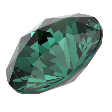 Swarovski Chatons Round Stones Rose Cut (1401) Emerald - Bluestreak Crystals