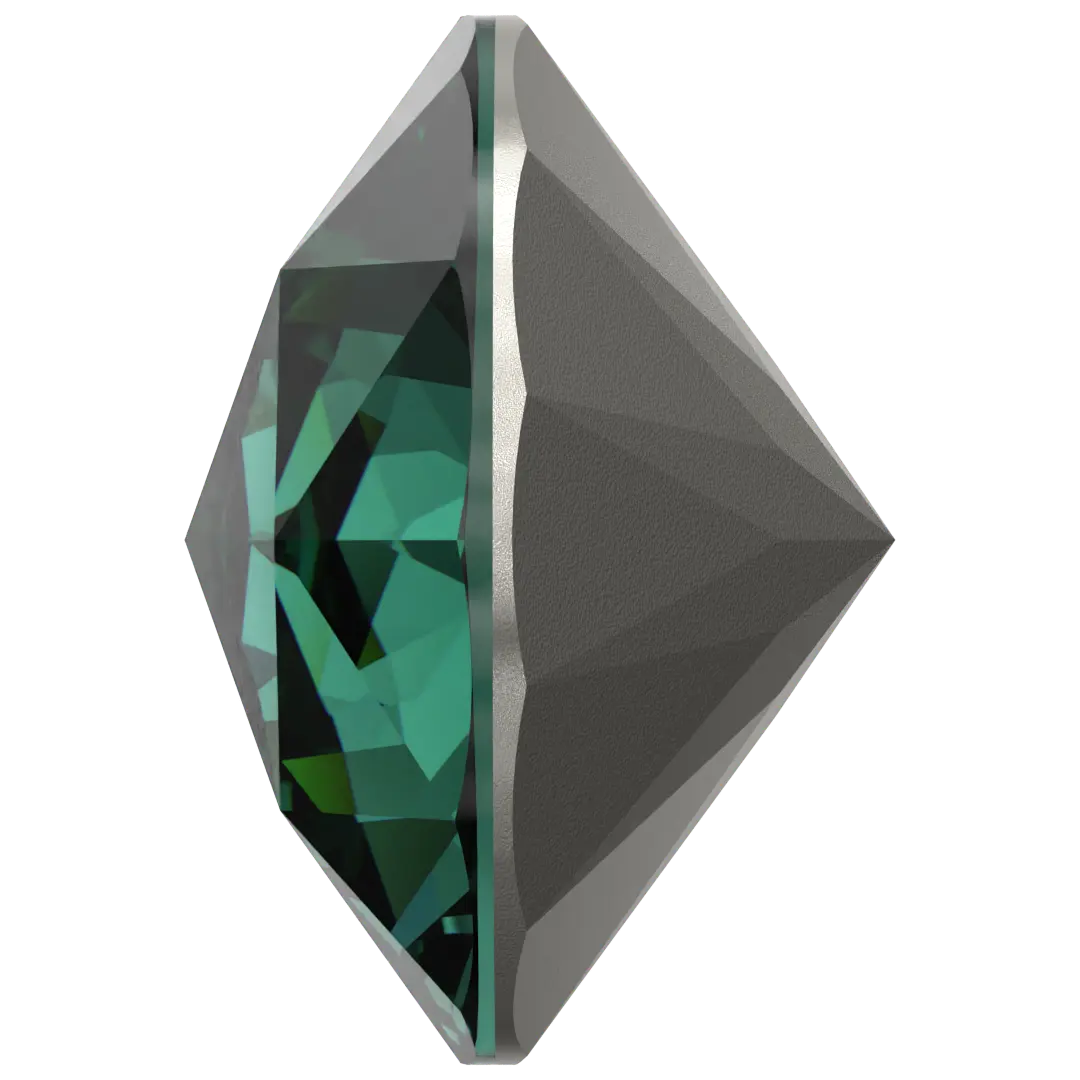 Swarovski Chatons Round Stones Rose Cut (1401) Emerald - Bluestreak Crystals