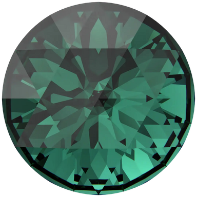 Swarovski Chatons Round Stones Rose Cut (1401) Emerald - Bluestreak Crystals