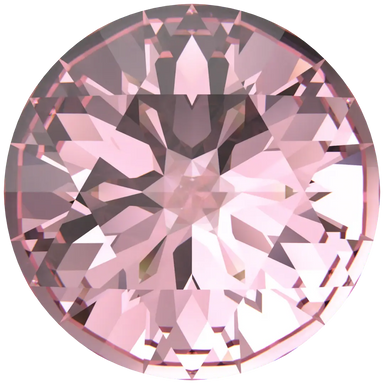 Serinity Chatons Round Stones Rose Cut (1401) Light Rose Ignite UNFOILED - Bluestreak Crystals