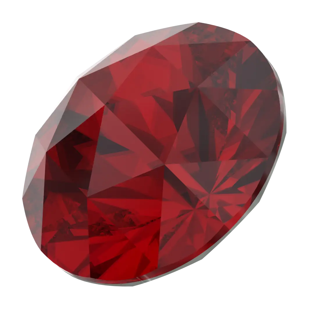 Swarovski Chatons Round Stones Rose Cut (1401) Scarlet - Bluestreak Crystals