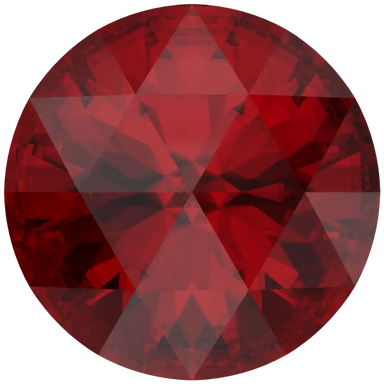 Swarovski Chatons Round Stones Rose Cut (1401) Scarlet - Bluestreak Crystals