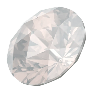 Swarovski Chatons Round Stones Rose Cut (1401) White Opal - Bluestreak Crystals