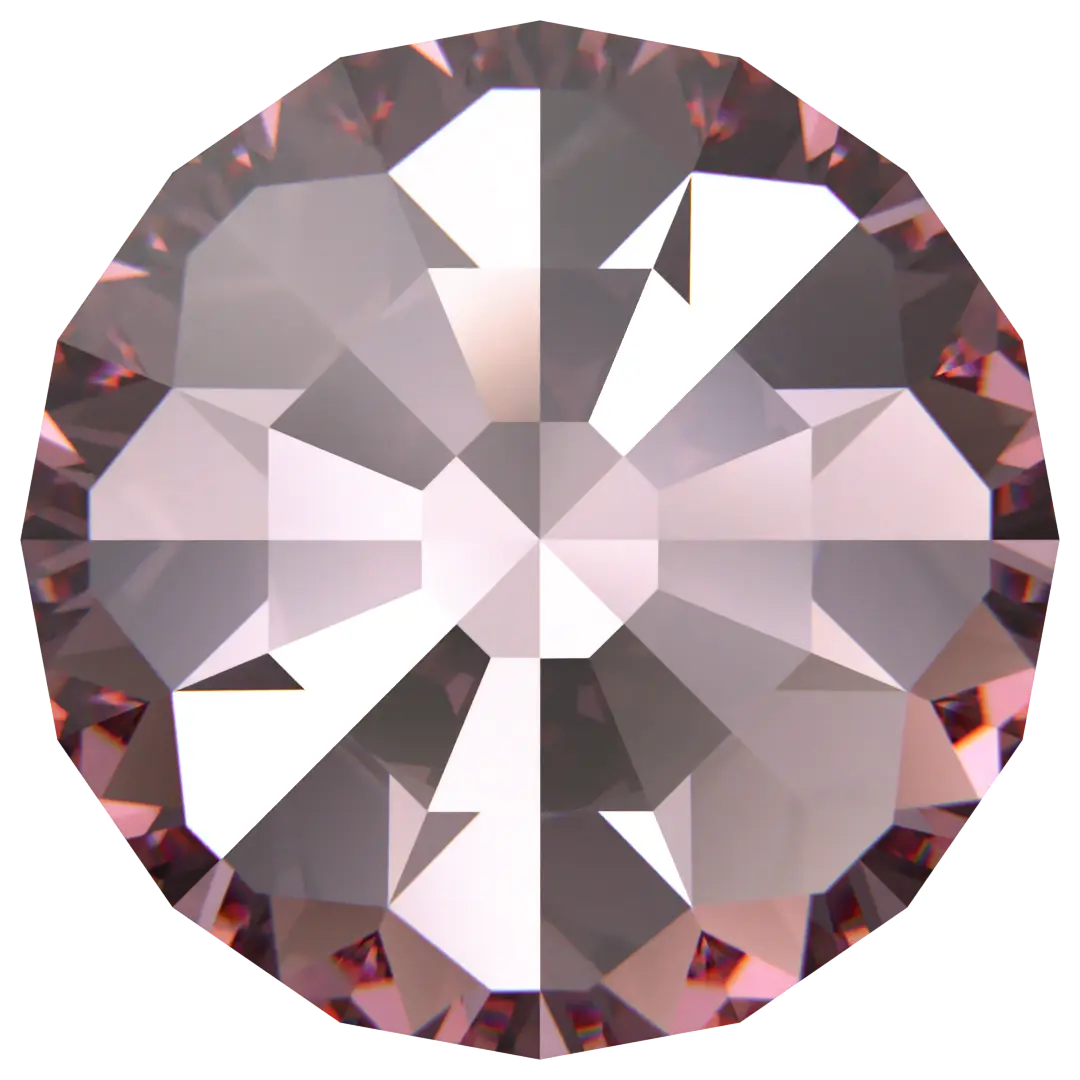 Serinity Chatons Round Stones Small (1100) Light Rose - Bluestreak Crystals